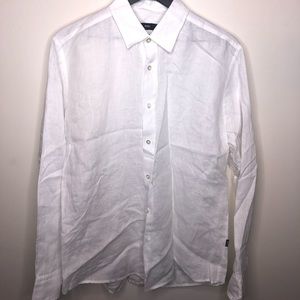 Men’s Linen Hugo Boss Dress Shirt